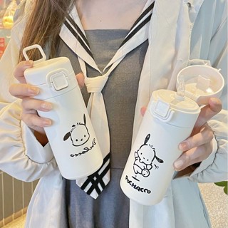 帕恰狗 直身杯 304不鏽鋼水壺 350ml 高顏值水杯 吸管杯 咖啡 隨行杯 辦公室保溫杯