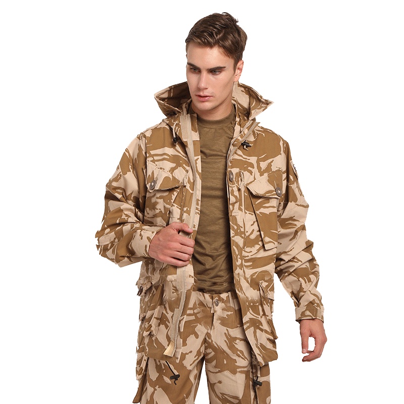 【現貨 戰術裝備】英軍公發軍版沙漠SMOCK風衣夾克男軍迷M65戶外戰術作戰服外套
