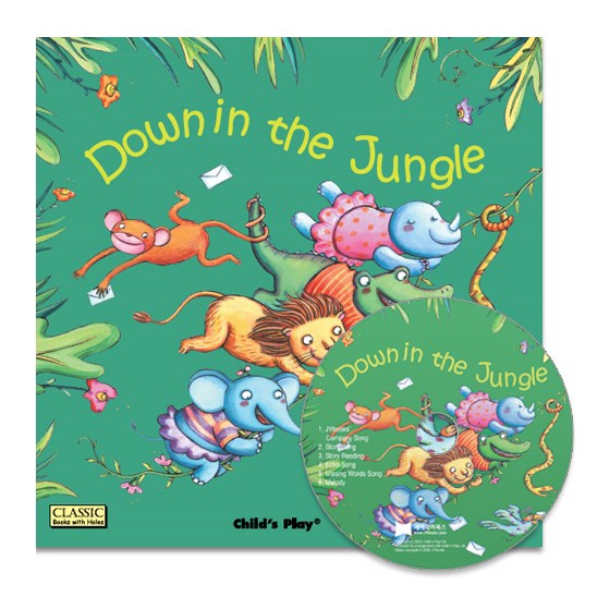 Down in the Jungle (1平裝+1CD)(韓國JY Books版) Saypen Edition 廖彩杏老師推薦有聲書第15週/Elise Squillace【三民網路書店】