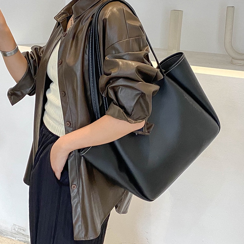 托特包女2023新款女包手提包大容量軟皮單肩大包包