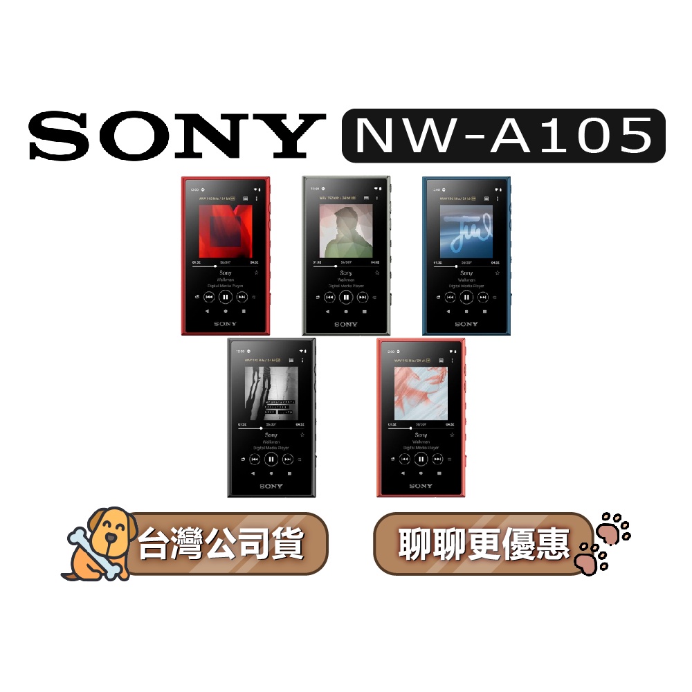 【可議】 SONY 索尼 NW-A105 16GB Walkman 高音質數位隨身聽 音訊播放器 A105 可選色