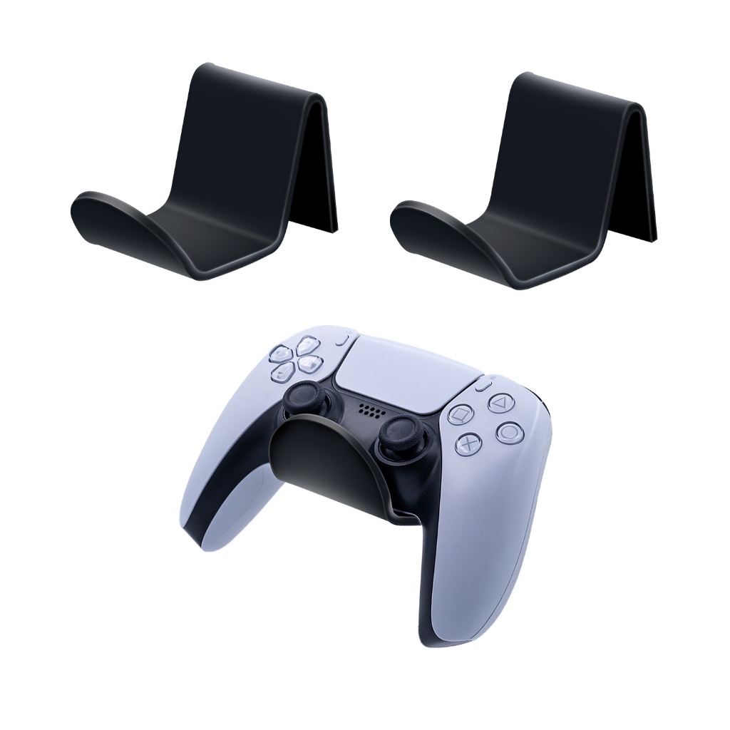 適用於 PS5/PS4/PS3/Xbox One/Series X 的亞克力通用遊戲控制器壁掛式支架(2 件裝)