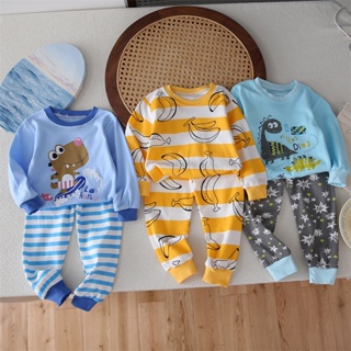 兒童純棉長袖套裝嬰兒保暖衣服兩件童裝（1-6歲）