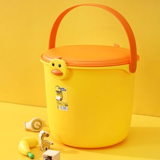 兒童玩具收納桶 小孩卡通收納箱 加厚塑膠大號整理箱 儲物箱收納盒兒童玩具桶【現貨】