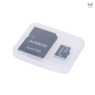 Andoer 16GB Class 10 存儲卡TF卡內存卡 用於相機PC手機GPS 膠盒裝