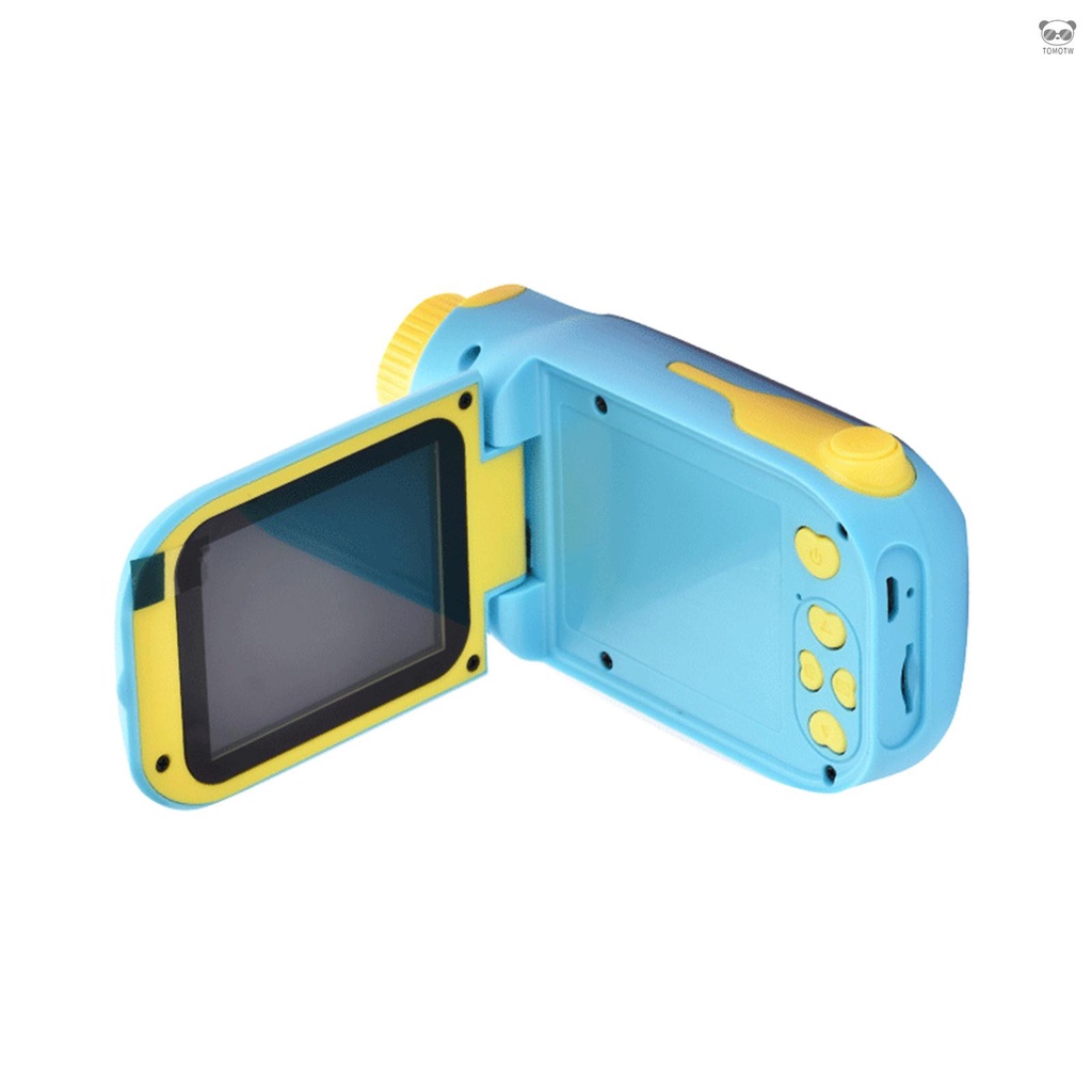 C16 1080P高清攝像機 兒童DV運動相機 迷你小單眼數位相機 2000W像素 2.4英寸高清顯示屏 藍色