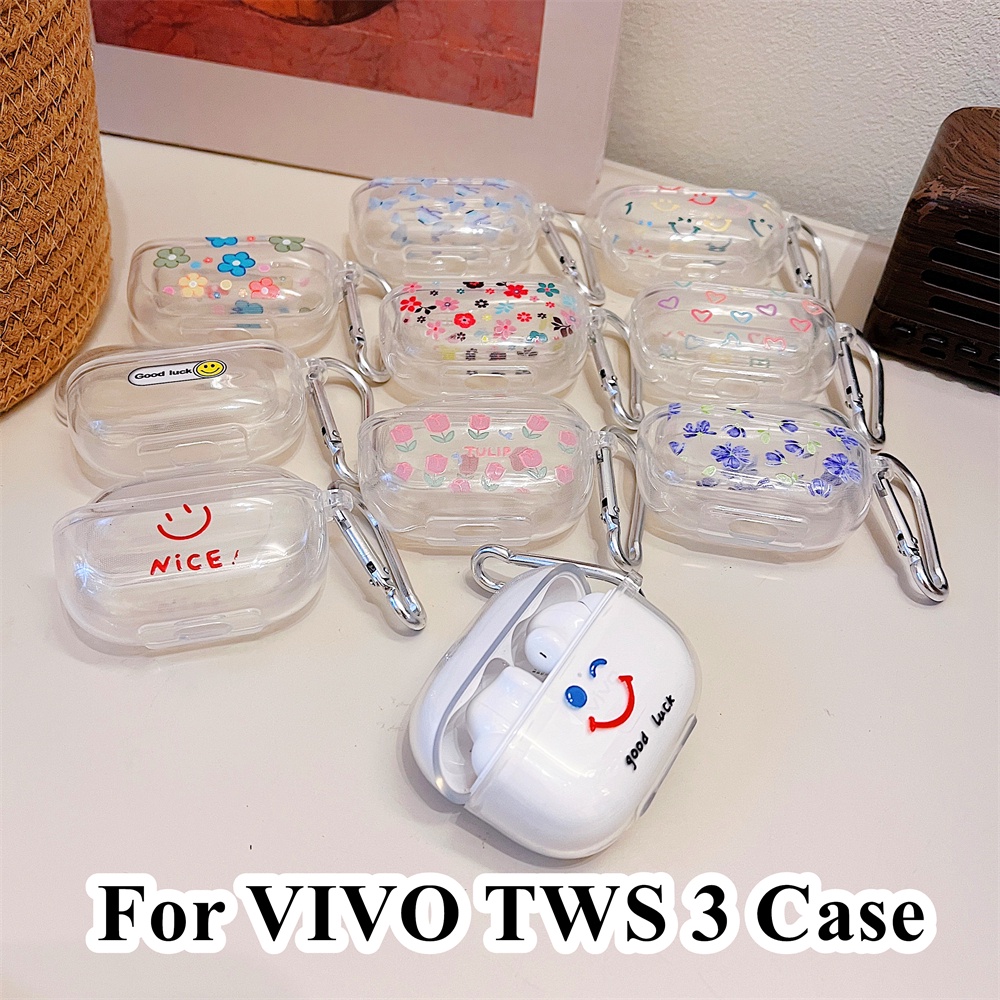 現貨! 適用於 VIVO TWS 3 外殼清新蝴蝶圖案適用於 VIVO TWS 3 外殼軟耳機外殼保護套