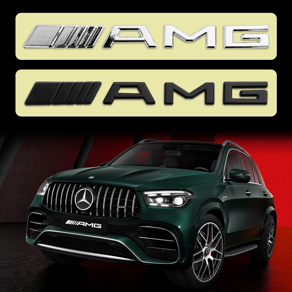 Amg 標誌汽車標誌貼紙裝飾汽車車身保險槓後尾箱貼花徽章配件適用於梅賽德斯奔馳邁巴赫 C300 C63 amg G63