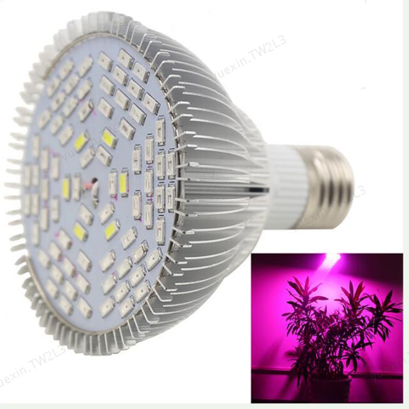 全光譜植物生長燈燈泡 78 LED E27 LED 撬燈鋁用於水培蔬菜系統種植箱帳篷 a2 TW2L3