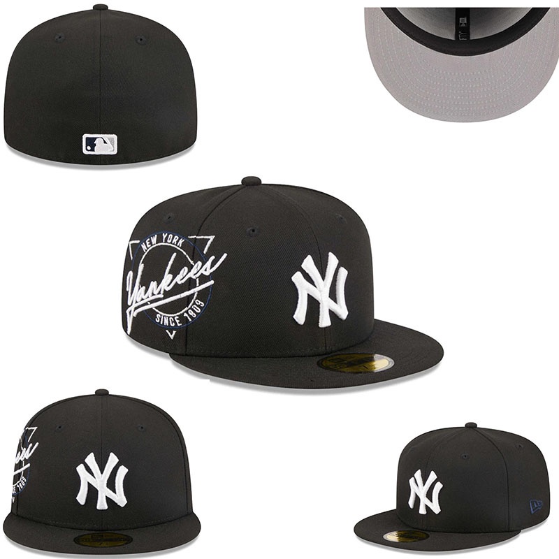 New Era New York Yankees 棒球帽街頭字母刺繡嘻哈夏季鴨舌不可調節平簷