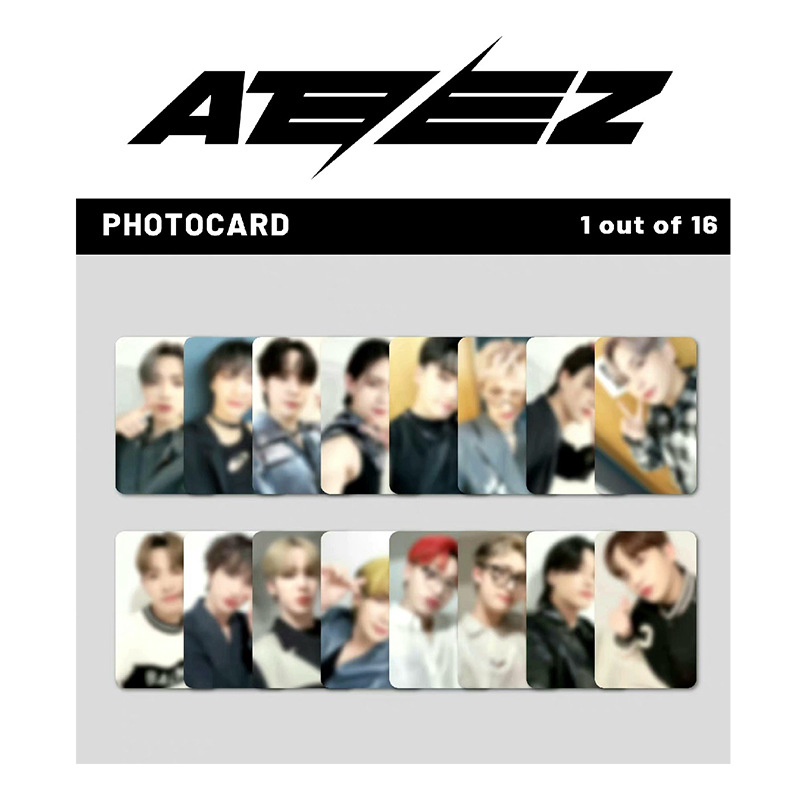Kpop ATEEZ 已娛樂小卡片明信片專用卡片隨機卡片收藏卡片