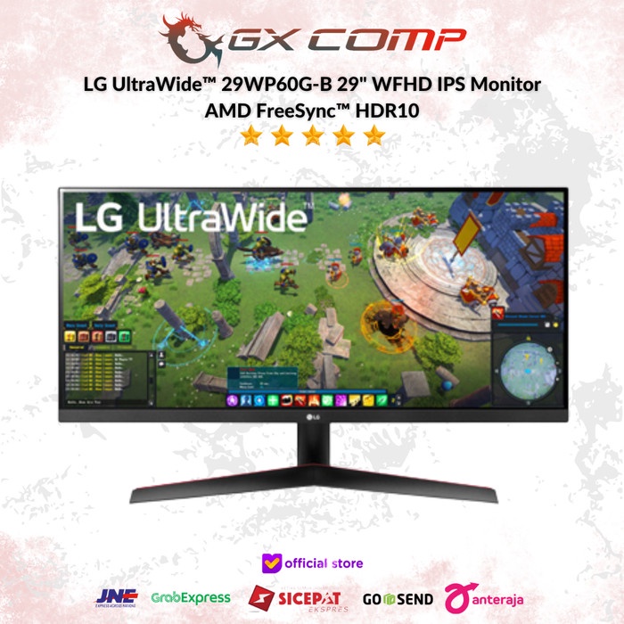 Lg UltraWideTM 29WP60G-B 29 WFHD IPS 顯示器 AMD FreeSyncTM HDR1