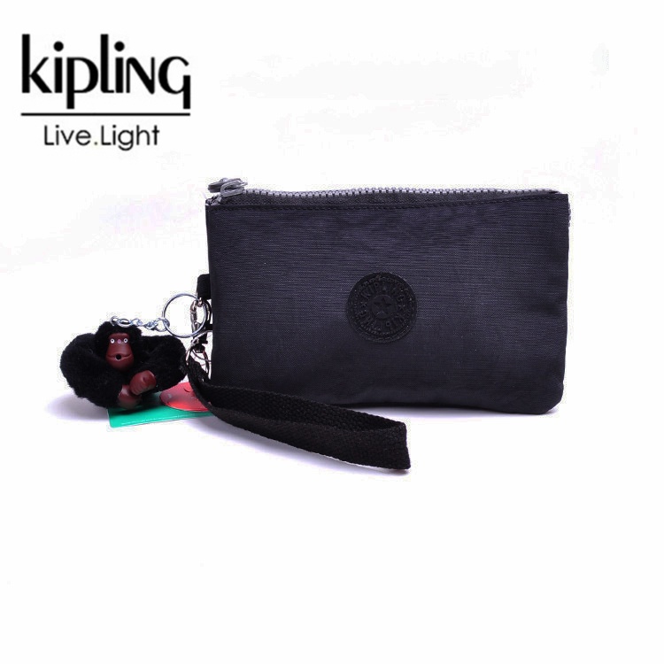 Kipling女士經典配色手拿包多用途零錢包手機包
