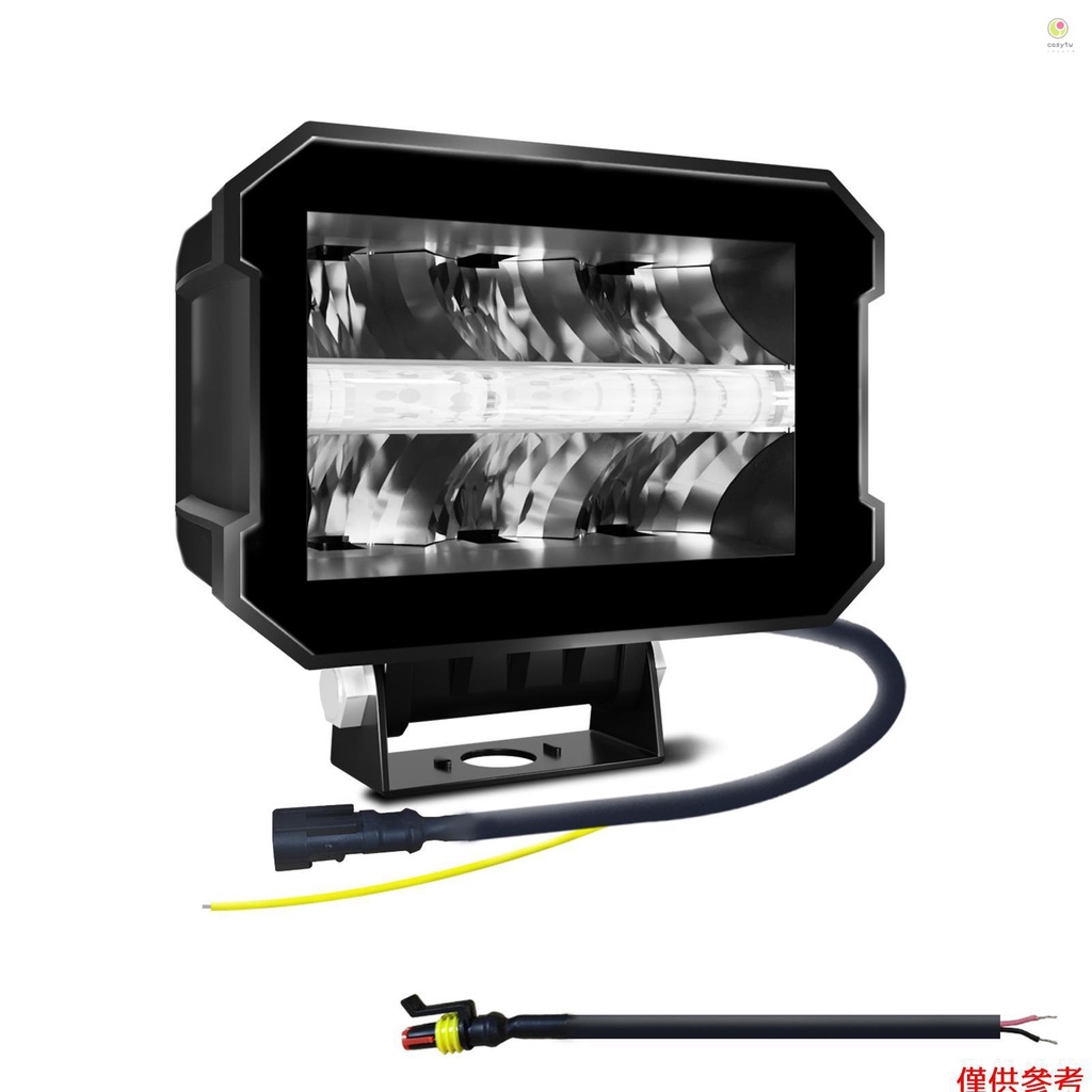 Casytw 100W 聚光燈組合 LED 燈條，5 吋 10000LM 駕駛燈防水 LED 工作燈適用於船卡車拖拉機拖