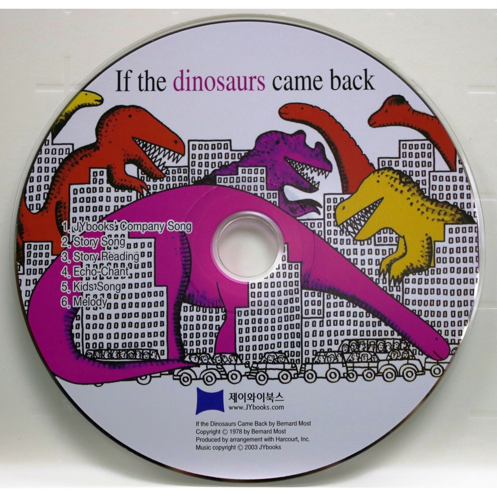 If the Dinosaurs Came Back (1 CD only)(韓國JY Books版) 廖彩杏老師推薦有聲書第47週/Bernard Most【禮筑外文書店】