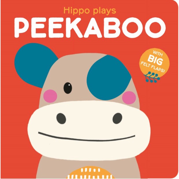Hippo Plays Peekaboo (with Big Felt Flaps)(硬頁翻翻書)(硬頁書)/Yoyo Books【禮筑外文書店】