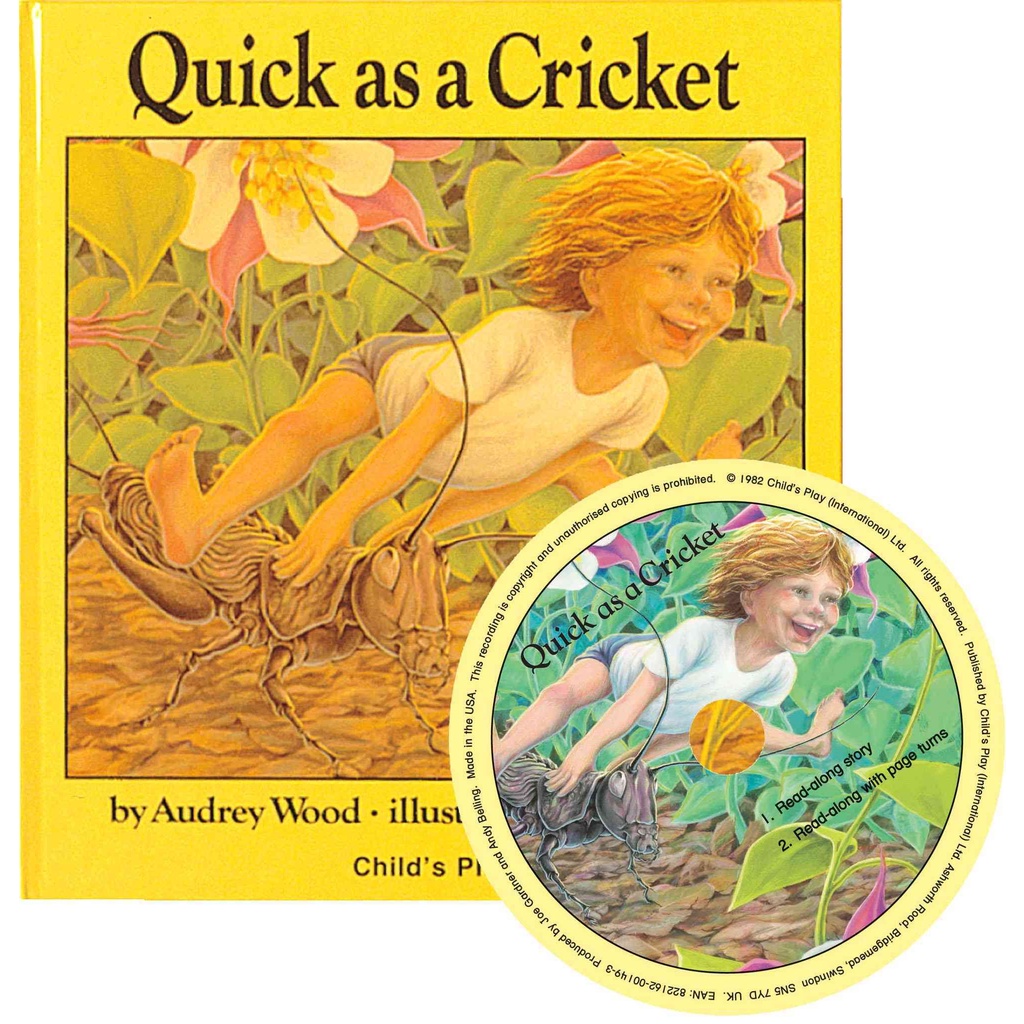 Quick as a Cricket(1平裝+1CD) 廖彩杏老師推薦有聲書第28週/Audrey Wood【禮筑外文書店】