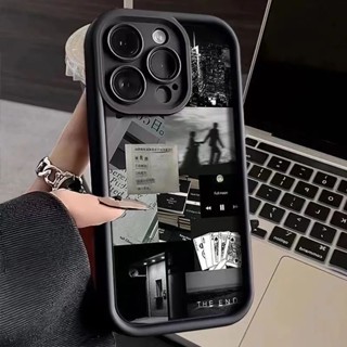 適用於 Infinix Note 50X 5G 智慧軟磨砂矽膠復古酷影情侶手機殼防震保護套