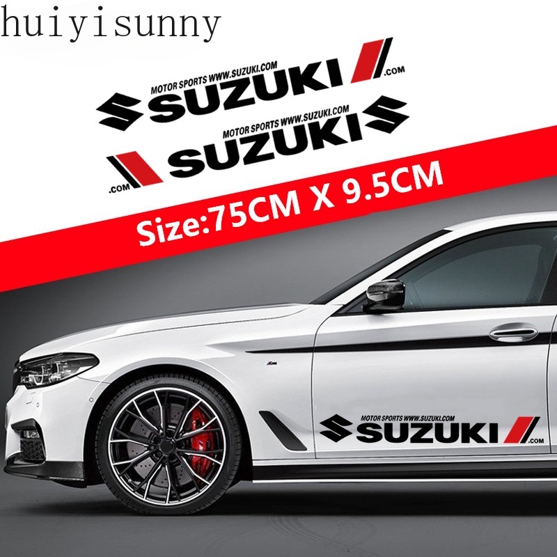 Hys Suzuki 汽車防水貼紙汽車門側車身裝飾貼花防刮蓋划痕適用於 Suzuki Swift Ertiga S-Pr