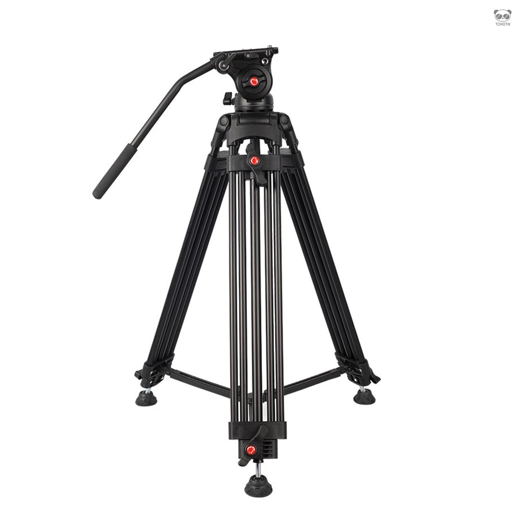Andoer RVT816-1.8m 鋁合金專業攝影單眼相機三腳架 1.8米 承重8KG 帶全景液壓雲臺 快裝板 標準1