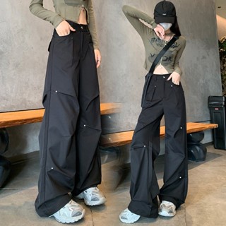 韓版透氣工裝褲女 女褲 S-2XL【多種褲長】長褲 拖地褲 運動褲 休閒褲 登山褲子 闊腿長褲 闊腿褲 高個子 女裝