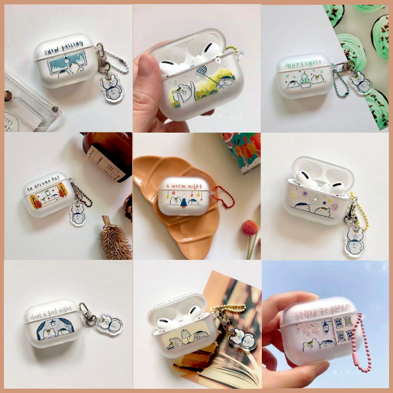 【G-Plus Studio】磨砂亮燈耳機殼 適用於AirPods4保護套 可愛 適用pro1/2 耳機保護殼