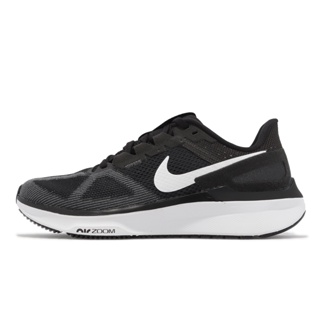 Nike 慢跑鞋 Wmns Air Zoom Structure 25 黑 白 女鞋 路跑 ACS DJ7884-001