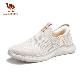 CAMEL SPORTS駱駝 透氣薄款休閒懶人運動鞋 輕便網眼女式步行鞋