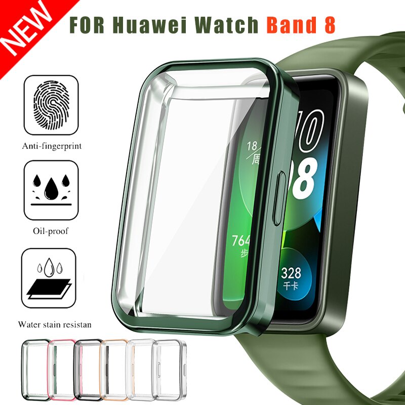 Tpu Case 全保護套屏幕保護膜配件適用於華為 Watch Band 8
