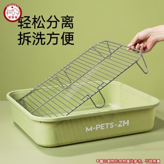 現貨 狗狗廁所防踩屎狗便盆小中型犬屎尿盆狗砂盆不鏽鋼柯基泰迪狗廁所 寵物用品 寵寵屋BOBOPETS