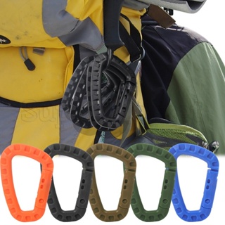 [精選]便攜運動掛鉤/攀岩裝備配件/戶外野營鑰匙扣夾/背包D型登山扣/塑料旅行登山扣/