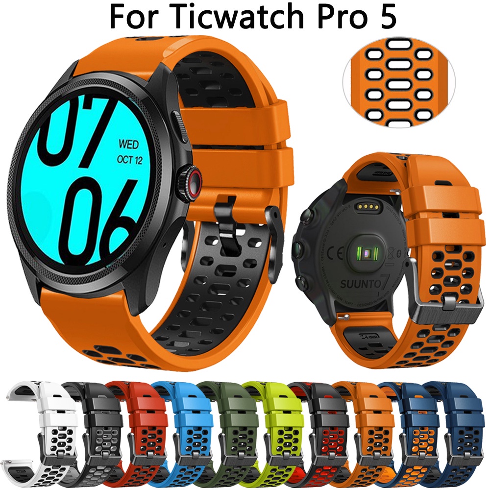 適用於 TicWatch Pro 5 Suunto 7/9 錶帶 Smartwatch 配件運動手鍊的 TicWatch