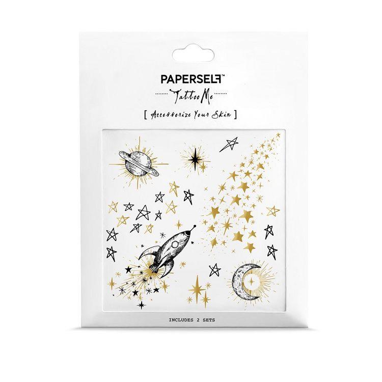 PAPERSELF紋身貼紙－銀河宇宙 Galaxy【金石堂】