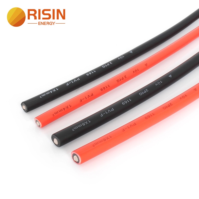 專業電源 Risin 3Meter MC4 公母太陽能連接器,帶 4mm2 6mm2 PV 電纜連接,用於太陽能直流系統