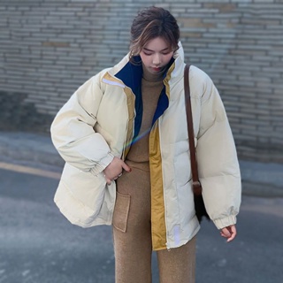 YOYO 2023新款韓版羽絨棉服女 寬鬆學生ins風格麵包服 加厚棉衣冬季外套