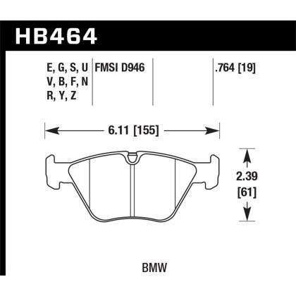 預購 / 美國 Hawk BMW 330Ci/330i/330Xi/M3/X3/Z4 DTC-70 煞車 來令片