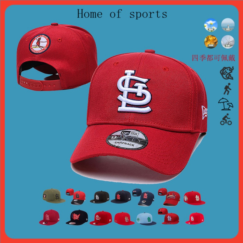 MLB 調整帽 聖路易紅雀 St. Louis Cardinals 棒球帽 男女通用 彎帽 平沿帽 嘻哈運動帽