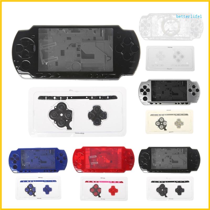 Btm PSP2000 更換維修 PSP 2000 遊戲機完整外殼外殼外殼蓋外殼套件帶按鈕套裝