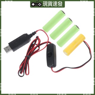 Blala AA 電池消除器 USB 電源線更換 4x 1 5V AA 電池