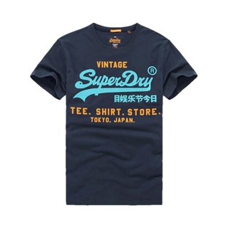 Superdry 極度乾燥冒險魂男新款夏緊身圓領圖案休閒短袖T恤