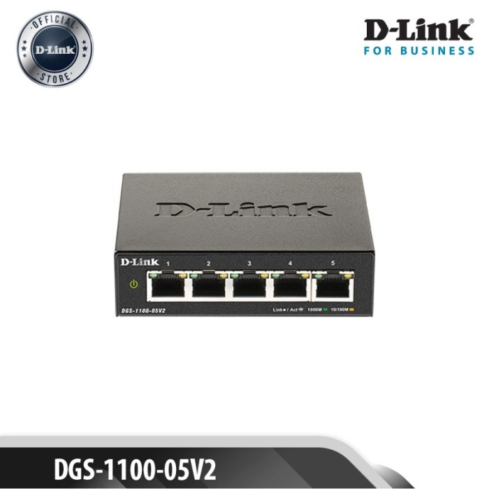 D-link DGS-1100-05V2 5口千兆智能網管交換機