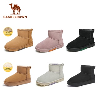CAMEL SPORTS駱駝 冬季新款加厚保暖時尚雪地靴 休閒短款加厚棉鞋