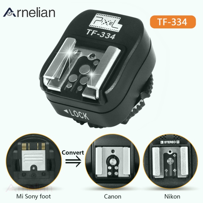 佳能 Arnelian TF-334 熱靴適配器,用於將索尼 Mi A7 A7RII A7II 相機轉換為佳能尼康永諾閃