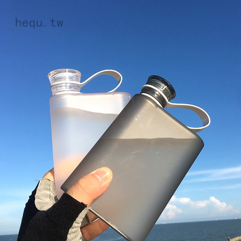 【Hequ】 A5水杯戶外運動杯 紙張紙片便攜杯 韓版創意學生方形塑膠水壺