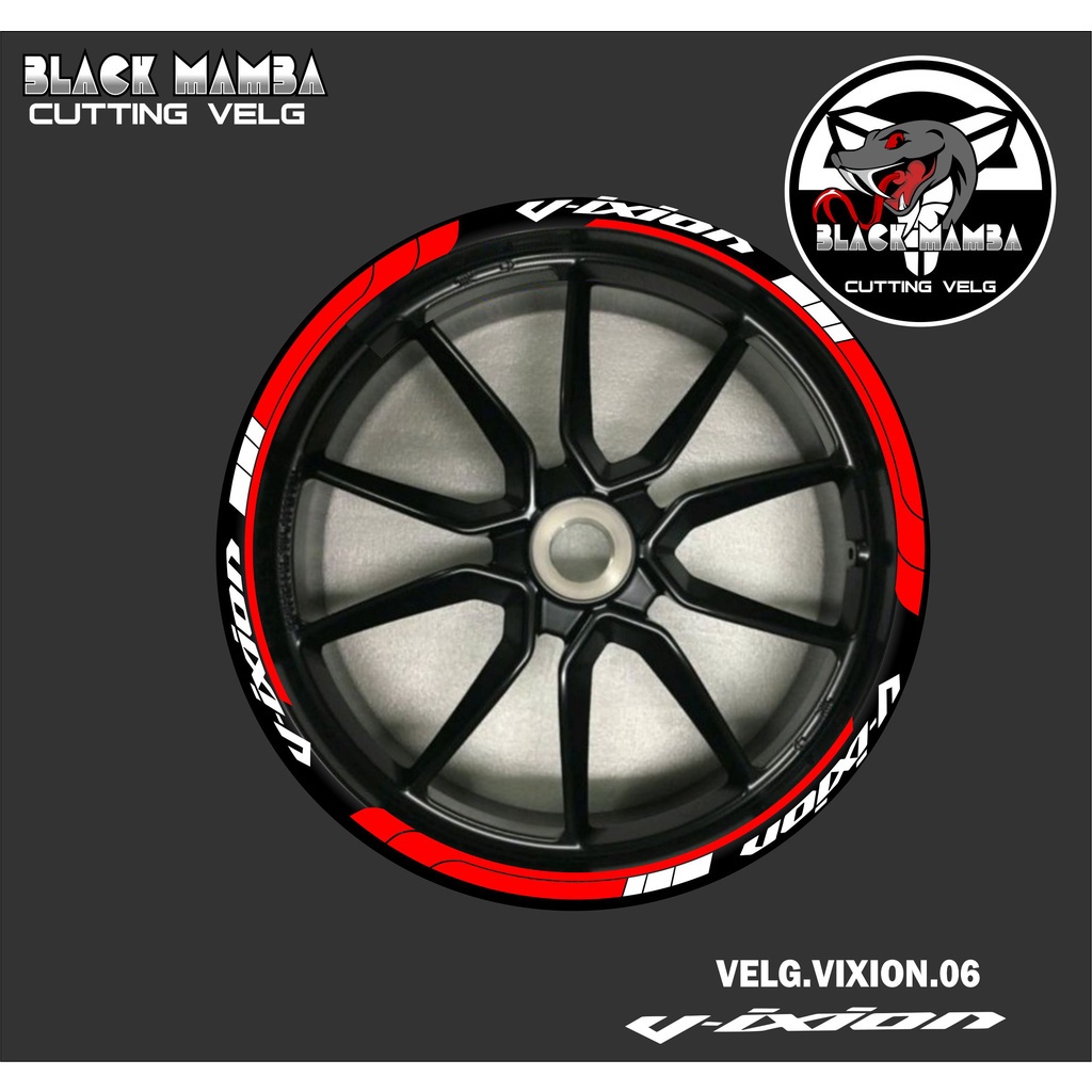 山葉 切割貼紙 VIXION 輪輞貼紙 LIS 列表變化輪胎/VELG YAMAHA VIXION 06