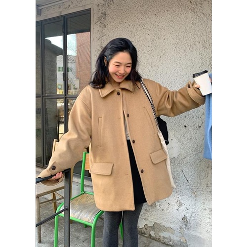 【Codibook】韓國 From Beginning 50%羊毛中長版外套 2色［預購］夾克 balmacaan 女裝