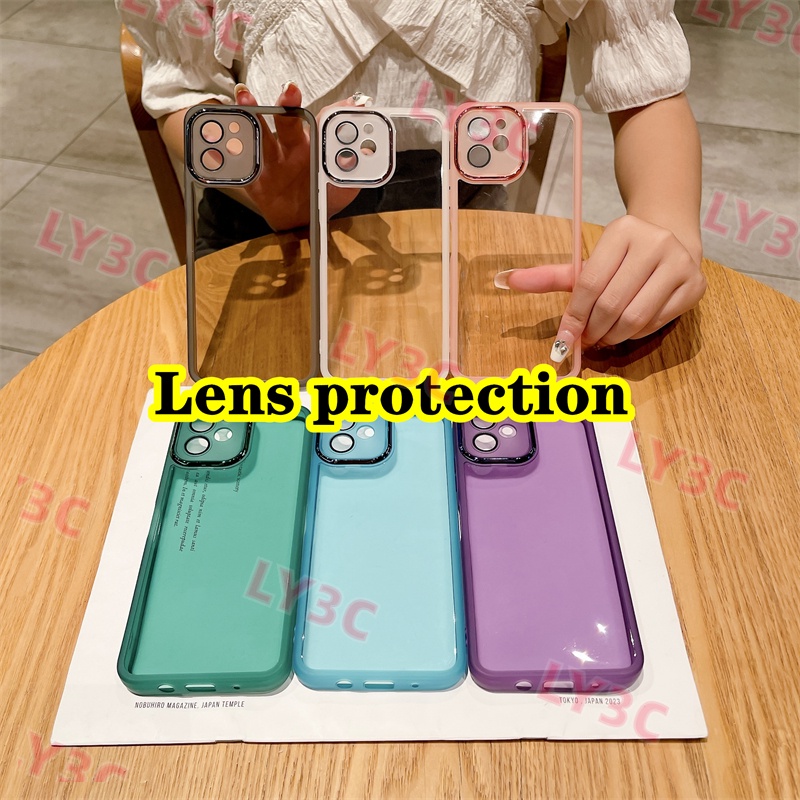 Vivo S9 S10 V23 S12 S15 S16 V27 S16E 5g S17 PRO 帶鏡頭保護玻璃時尚手機殼