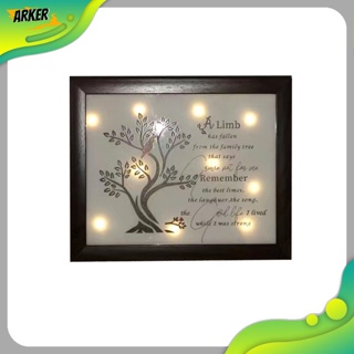 Areker 紀念影盒同情禮物 LED 相框禮物失去親人媽媽爸爸父親紀念