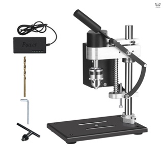微型迷你桌面小臺鑽 小型直流調速電鑽打孔機 家用鑽床精密電動鑽臺 美規 775標準款