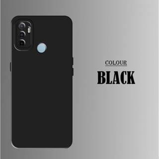 HITAM 啞光黑色矽膠套 Oppo A15 A15s 和 Oppo A53 A33 2020 軟殼外殼 Pro 相機純